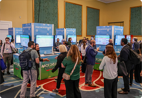Poster session floor